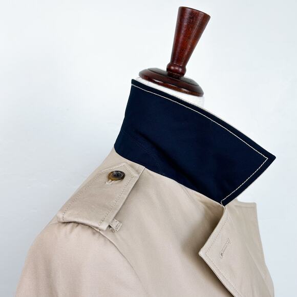 J. Crew Icon Khaki Water-Repellent Belted Trench Coat - Picture 8 of 16